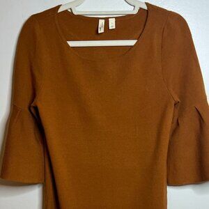 Anthropologie by Moth Knee-Length Size Small  in Burnt Orange